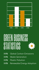 Business Plan for Sustainable Green Business Model with Icons
