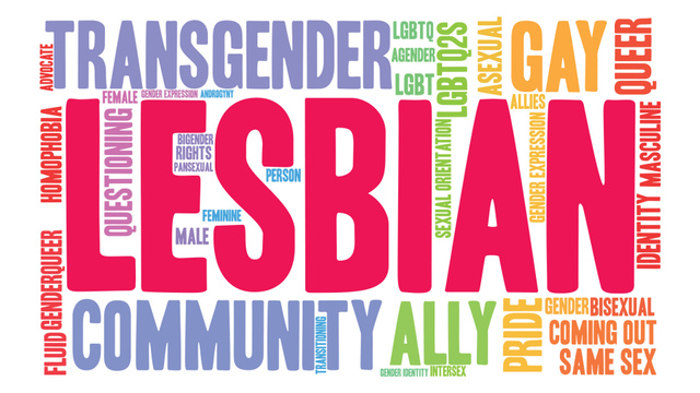 Bright Announcement of Lesbian Visibility Week Zoom Background tervezősablon