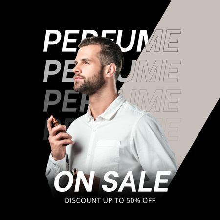Férfi parfüm kollekció vásárlási ajánlat Instagram AD tervezősablon