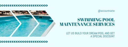 Private Pool Maintenance Service Offer Facebook cover – шаблон для дизайну