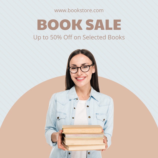 Ontwerpsjabloon van Instagram van Extraordinary Books Discount Ad
