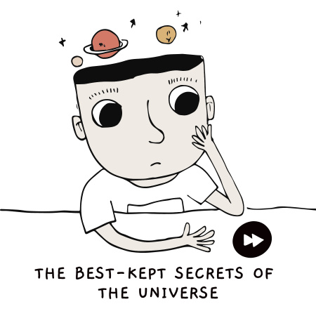 Plantilla de diseño de Podcast about Secrets of Universe Podcast Cover 