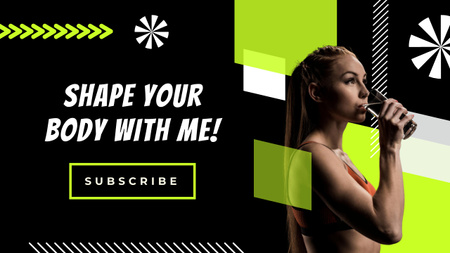 Shape Your Body Youtube Thumbnail Design Template