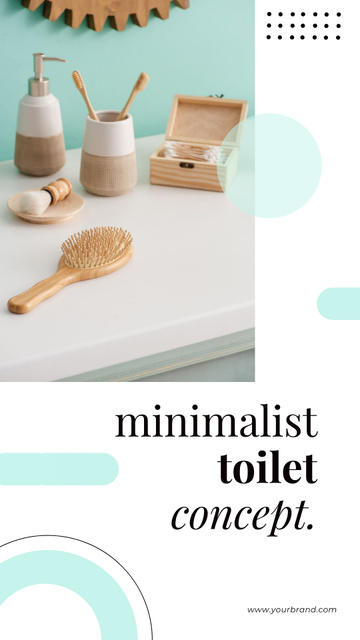 Minimalist Concept for Bathroom Instagram Story Design Template