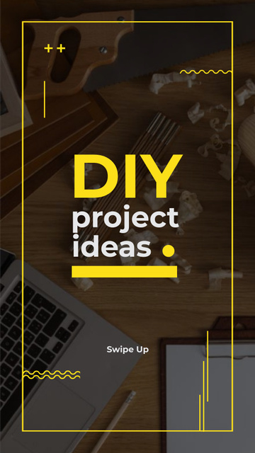 Ontwerpsjabloon van Instagram Story van DIY Project Ideas Ad