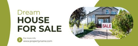 House for Sale Ad Twitter – шаблон для дизайну