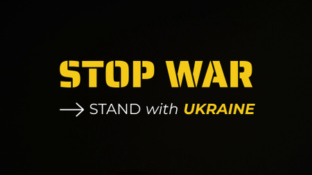 zastavit válku na ukrajině Full HD video Šablona návrhu