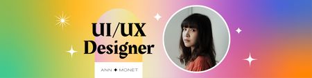 Work Profile of Web Designer LinkedIn Coverデザインテンプレート