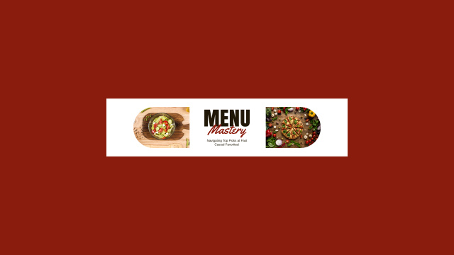 Modèle de visuel Ad of Menu in Fast Casual Restaurant - Youtube