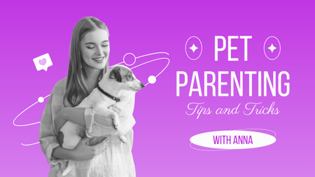 Designvorlage Tipps und Tricks für Haustiereltern für Youtube Thumbnail