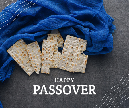 Platilla de diseño Happy Passover Facebook