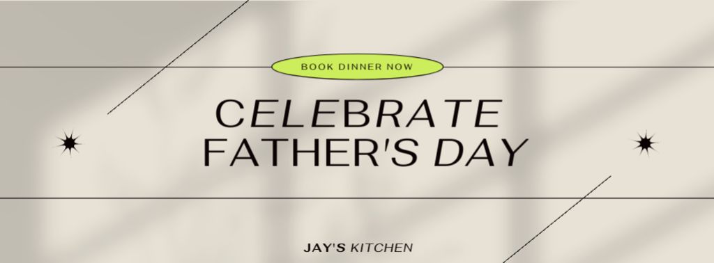 Celebrate Father's Day Announcement Facebook coverデザインテンプレート