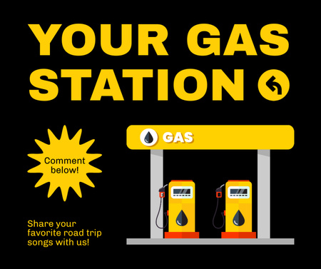 Special Offer from Favorite Gas Station Facebook Design Template