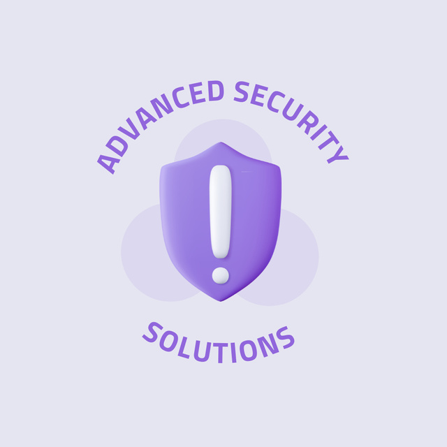 Advanced Security Solutions Animated Logo Modelo de Design