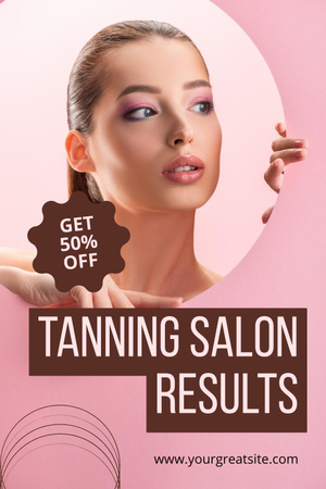 Discount on Effective Tanning Salon Services Pinterest Design Template