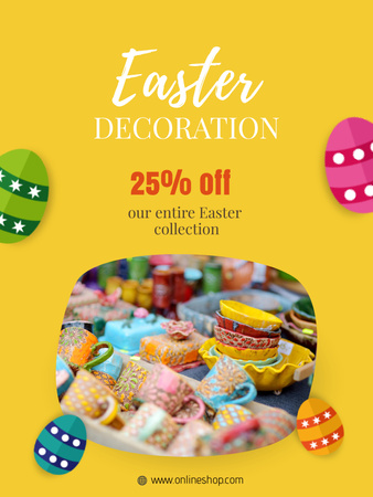 Platilla de diseño Easter Holiday Sale Announcement Poster US