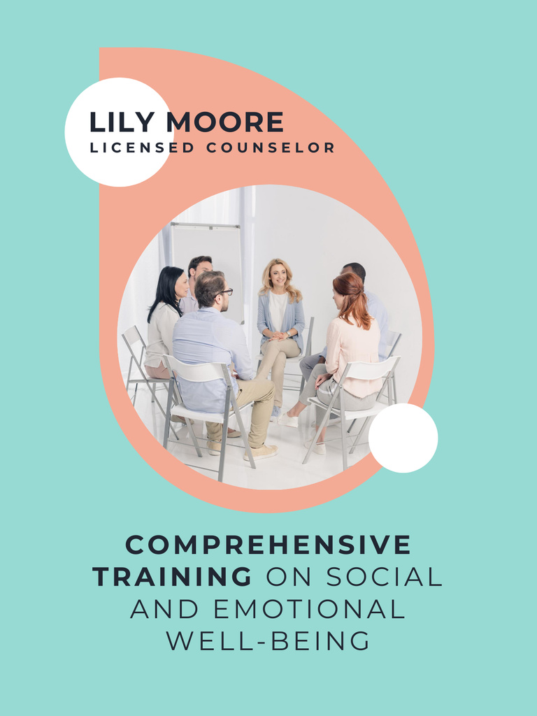Template di design Social and Emotional Training Ad Poster US