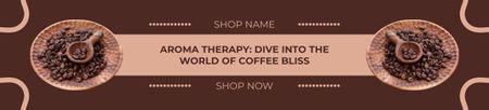 Modèle de visuel Grains de café triés et torréfiés dans la promotion du magasin - Ebay Store Billboard