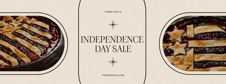 Ontwerpsjabloon van Facebook Video cover van USA Independence Day Sale Announcement