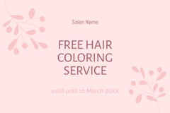 Beauty Salon Services with Young Woman with Bright Pink Hair