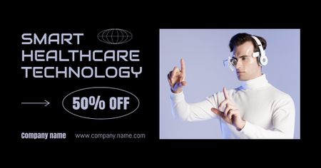 Smart Digital Healthcare Services Facebook AD Design Template