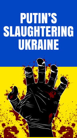Awareness about War in Ukraine Instagram Story Design Template