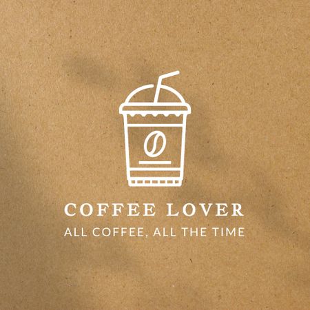 Modèle de visuel Cafe Ad with Coffee Cup - Logo