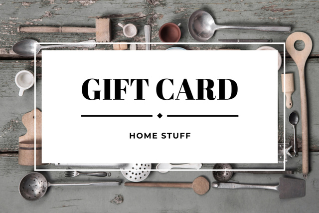Store of homestuff Offer Gift Certificate Design Template