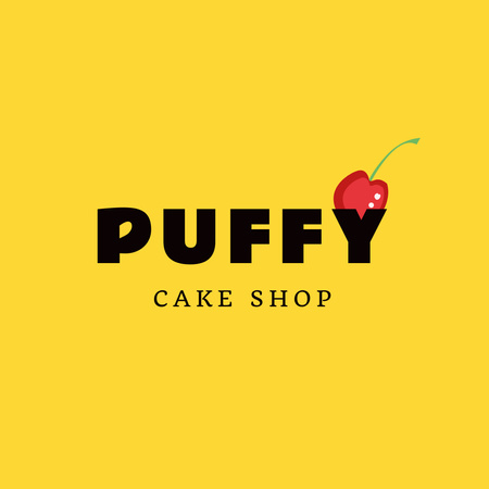 Platilla de diseño Yummy Pieces of Cake Logo