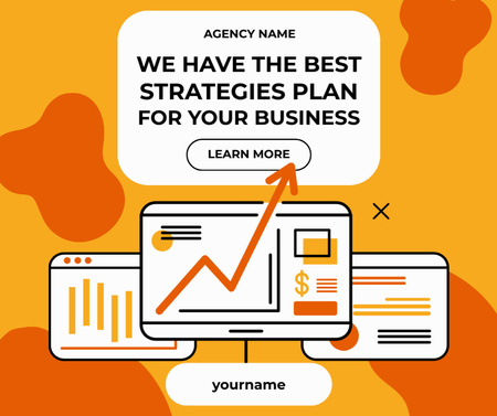 Platilla de diseño Offer of Best Strategies Plan for Business Facebook