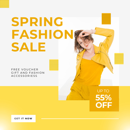 Designvorlage Spring Sale for Women für Instagram AD