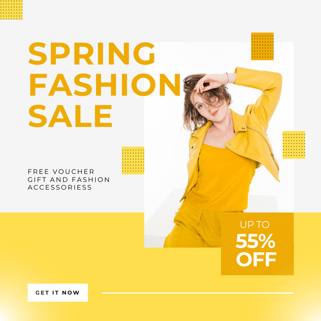 Szablon projektu Spring Sale for Women Instagram AD