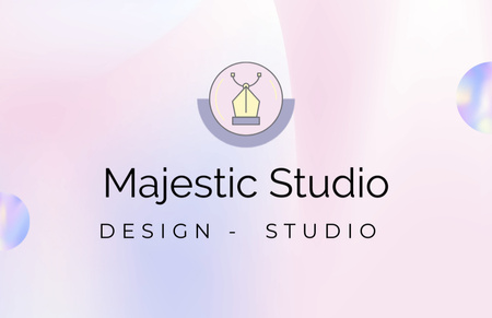 Plantilla de diseño de Design Studio Services Offer Business Card 85x55mm 