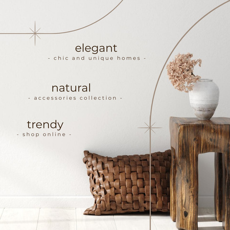 Designvorlage Home Decor Items Ad für Instagram AD