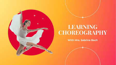 Choreography Learning Offer with Tender Dancer Youtube Thumbnail Design Template