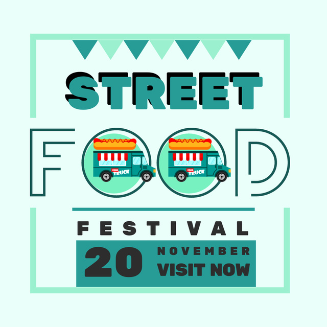 Food Festival Invitation Instagram Design Template