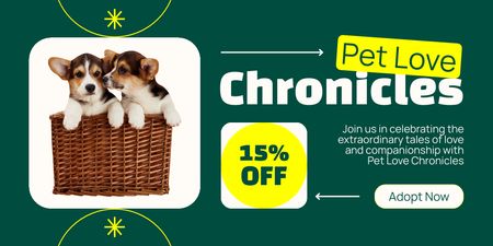 Lovely Welsh Corgi Puppies On Exclusive Deals Twitter Design Template