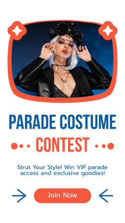 Carnival Parade Costume Contest Announcement Instagram Story Design Template