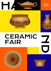 Ceramic Fair With Illustrated Kitchenware
