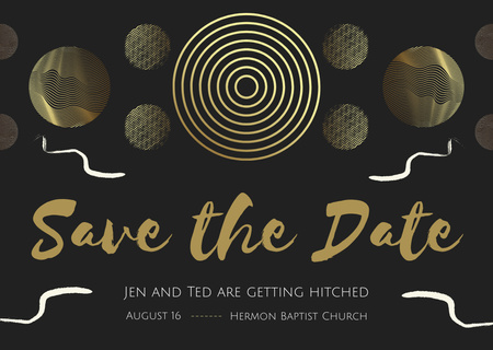 Save the Date Card Design Template