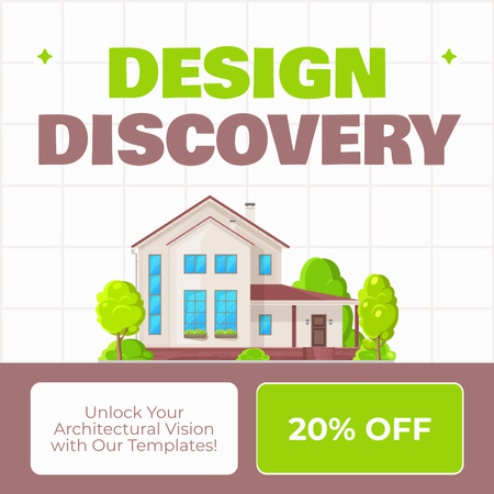 Platilla de diseño Architecture Services with Discount Ad Instagram