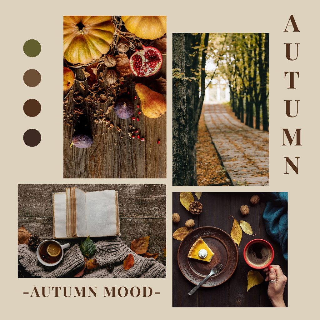 Designvorlage Autumn Mood Inspiration für Instagram