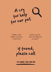 Pet Adoption Ad with Cute Dog