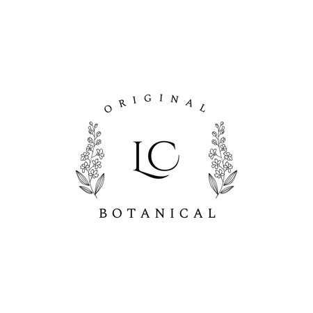 Emblem of Botanic Store Logo 1080x1080px tervezősablon