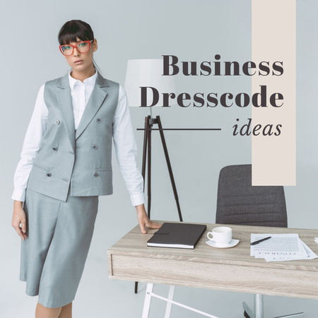 Business dresscode ideas Instagram Design Template