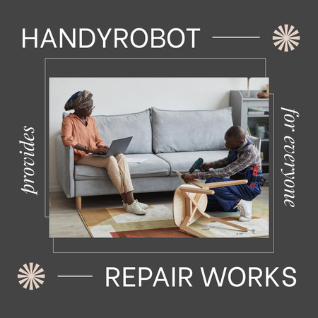 Versatile Handyman And Repair Works Offer Instagram AD Design Template