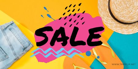 Colorful Summer Outfit Sale Offer Image Design Template