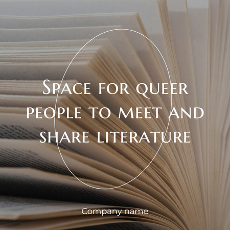 nyílt könyv oldalakkal Instagram tervezősablon