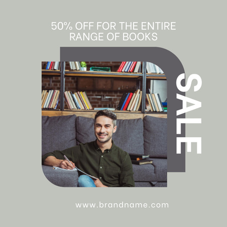 Book Sale Announcement Instagram Modelo de Design