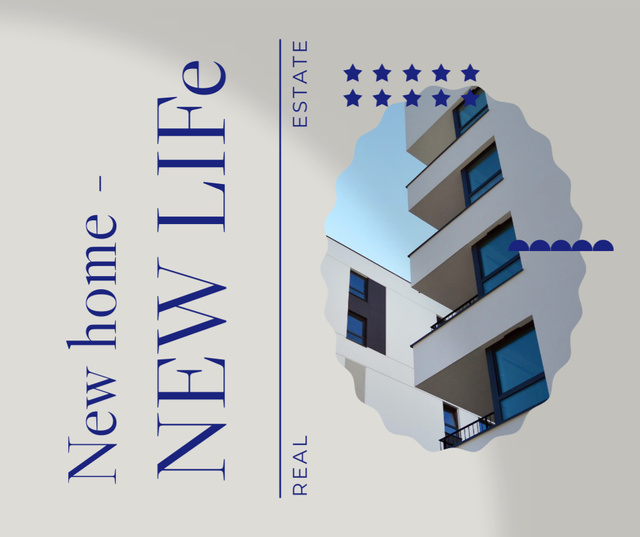 Offer of Home for New Life Facebook Šablona návrhu